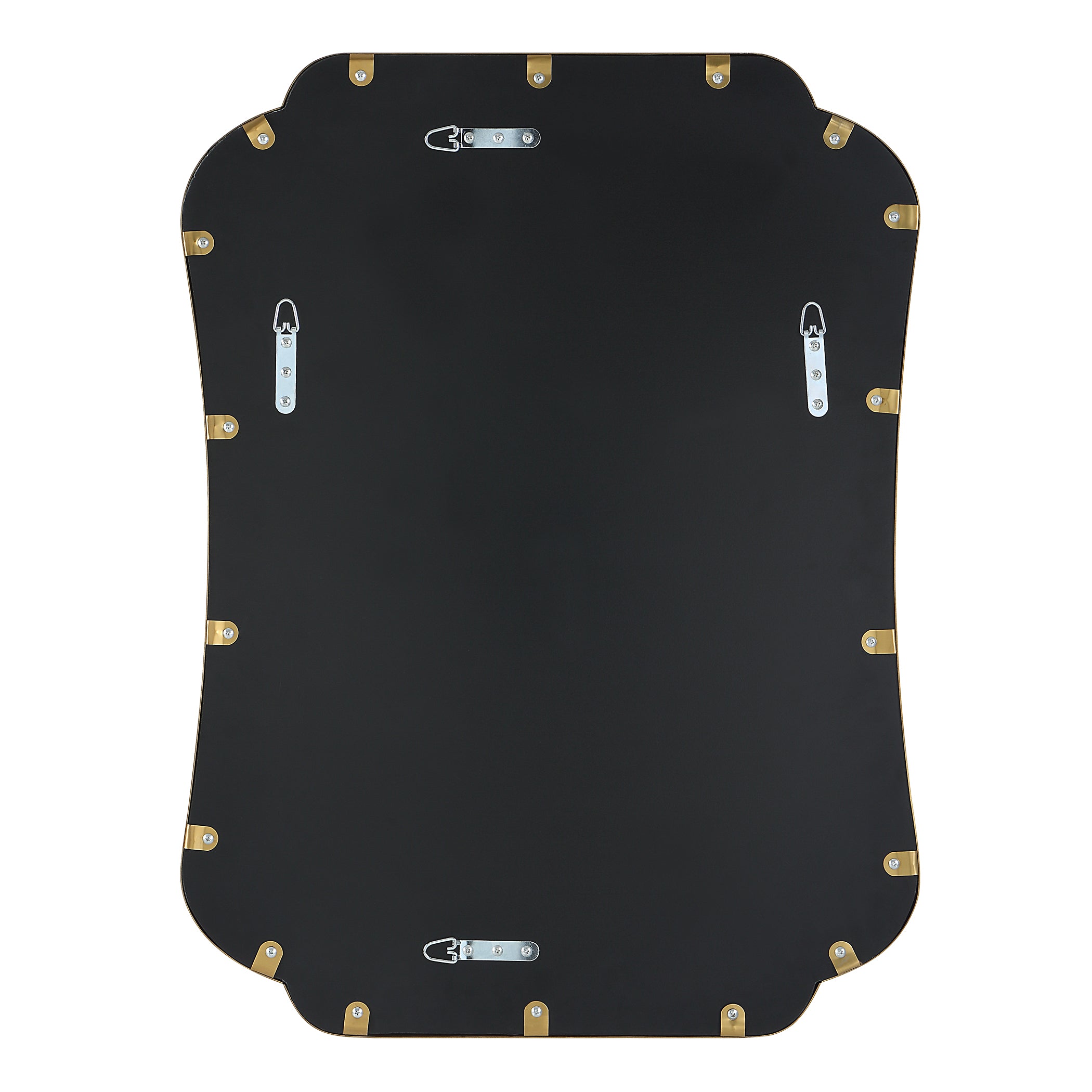 Athena Brushed Brass Mirror