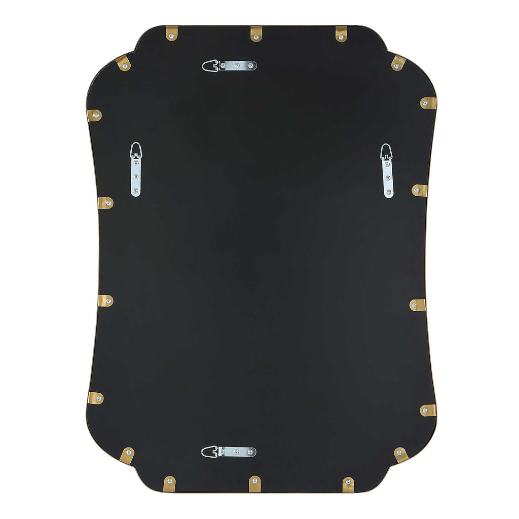 Athena Brushed Brass Mirror