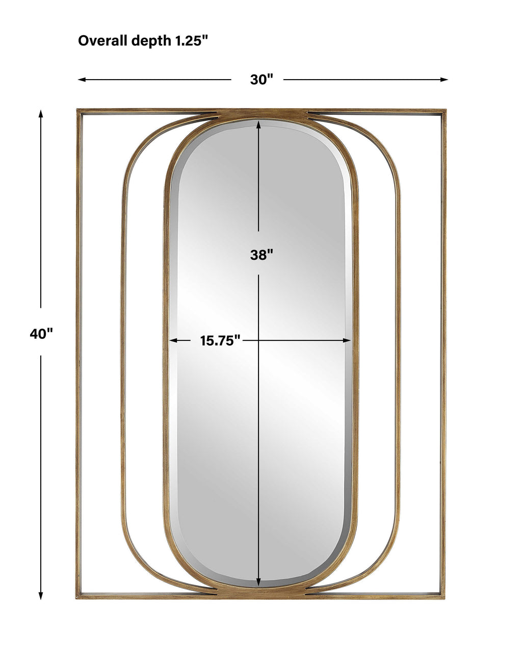 Replicate Contemporary Oval Mirror