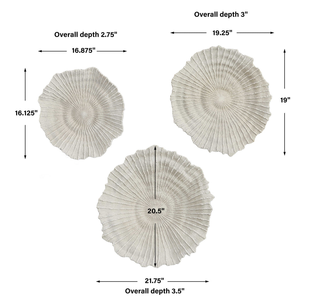 Ocean Gems Coral Wall Decor Set/3