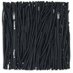 Gathered Teak Square Black Wood Wall Decor