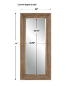 Missoula Large Natural Wood Mirror