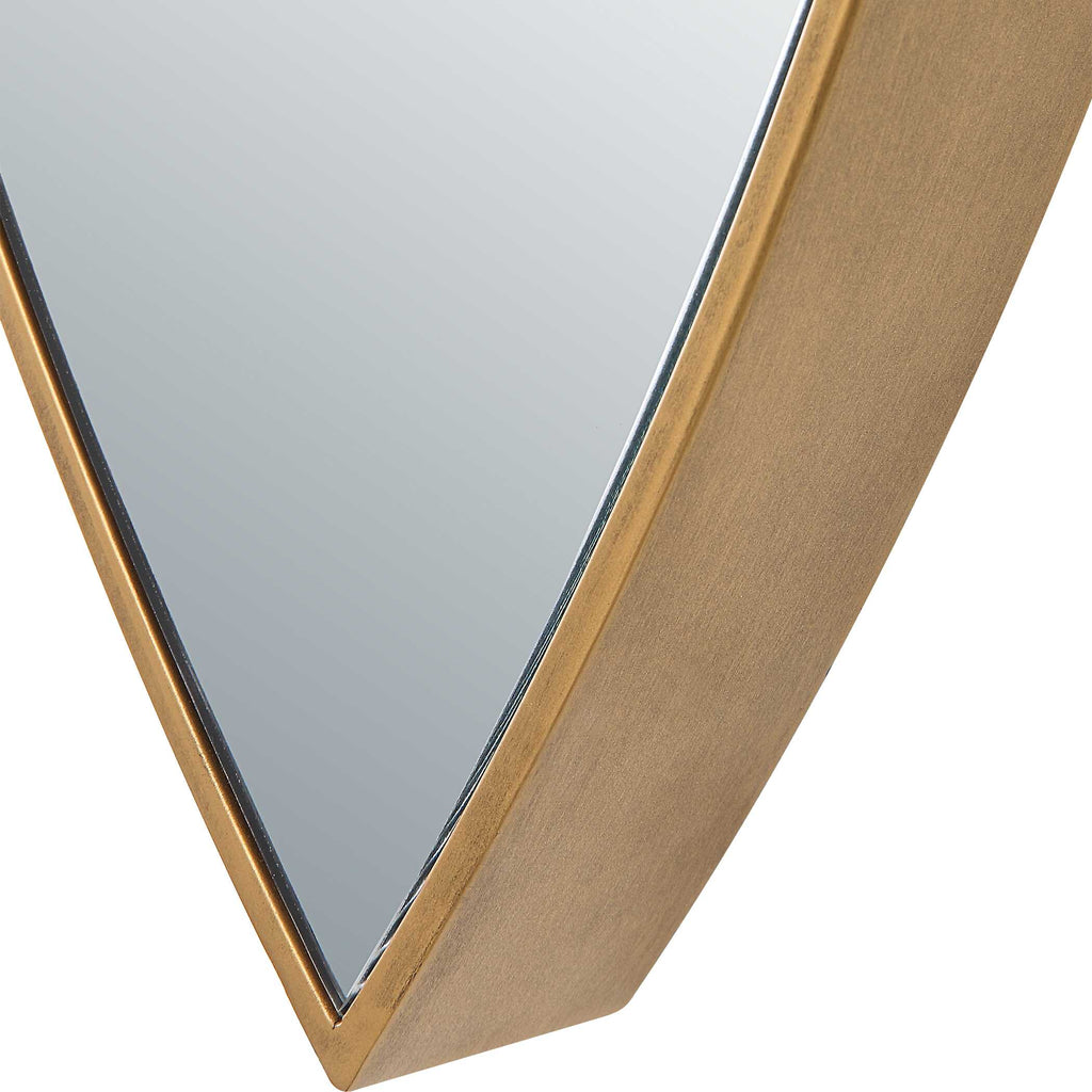 Ellipse Gold Mirror