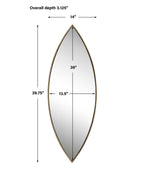 Ellipse Gold Mirror