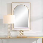 Crisanta Gloss White Arch Mirror