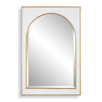 Crisanta Gloss White Arch Mirror