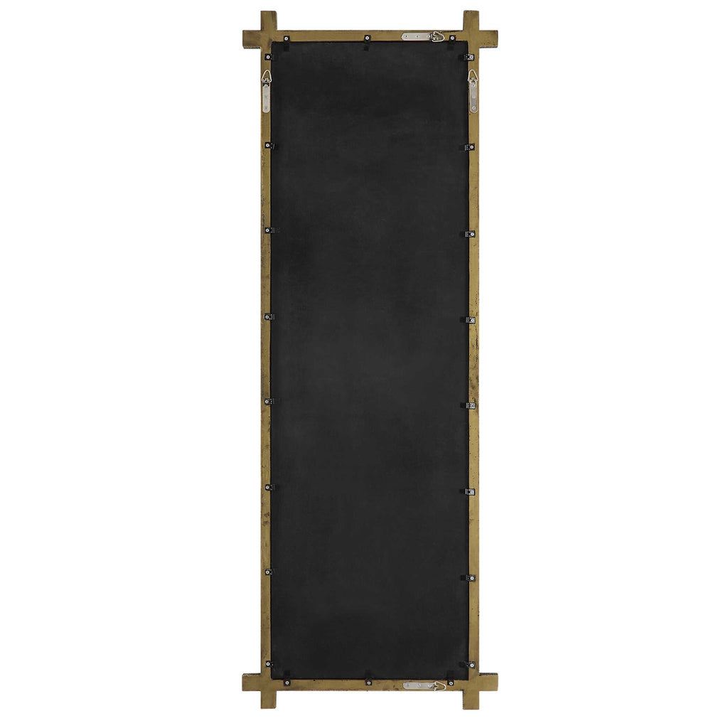 Abanu Ribbed Gold Dressing Mirror