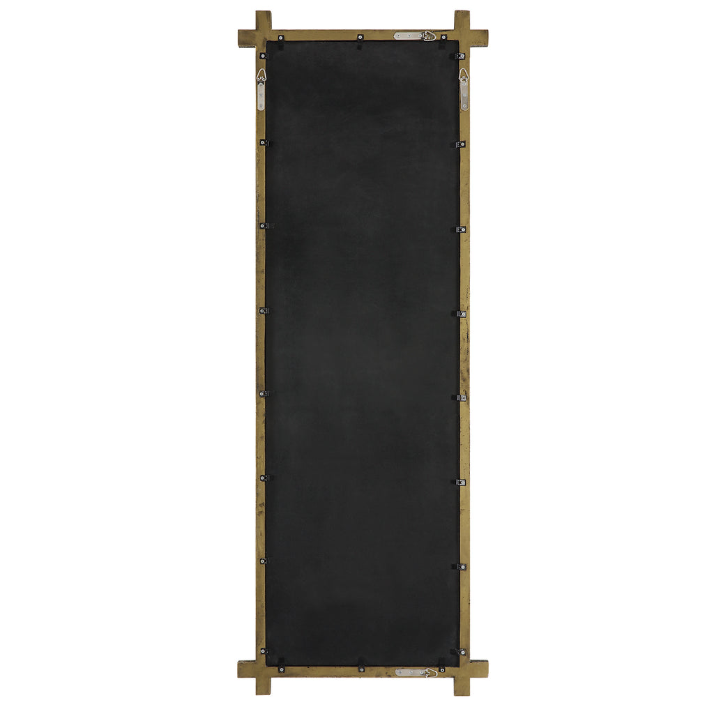 Abanu Ribbed Gold Dressing Mirror