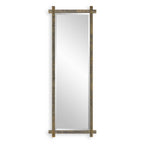 Abanu Ribbed Gold Dressing Mirror