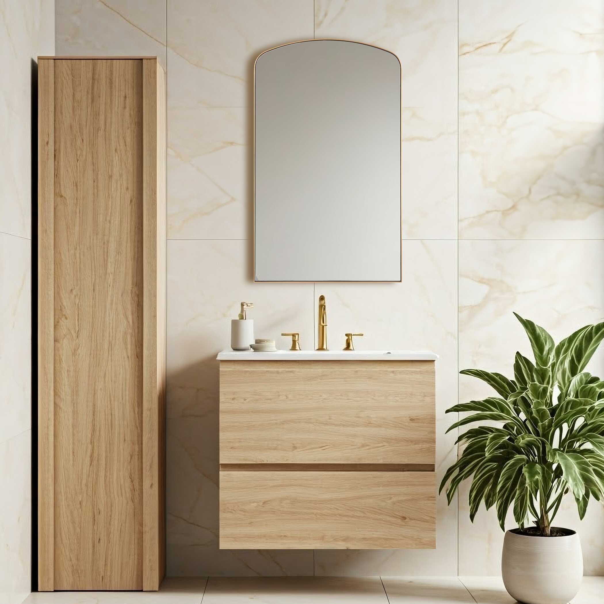 Tordera Brass Arch Mirror