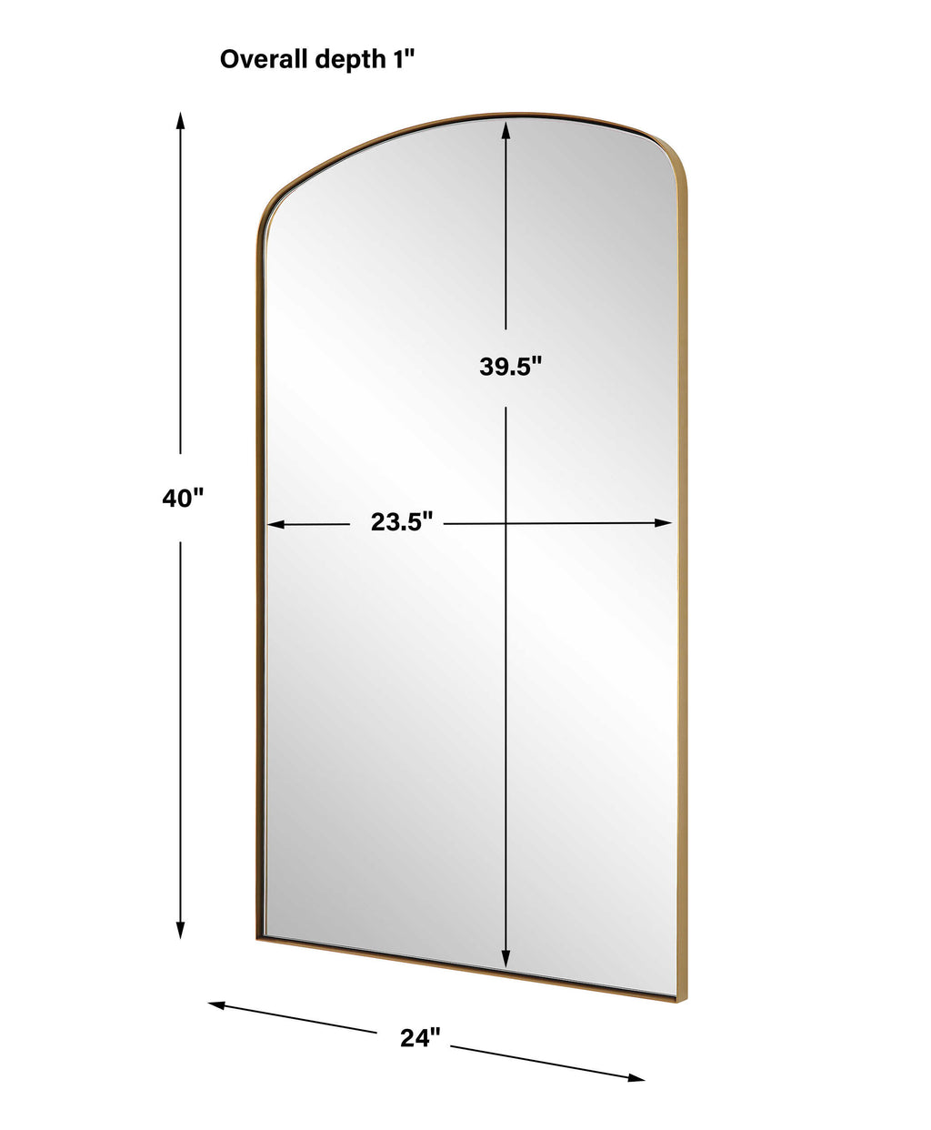 Tordera Brass Arch Mirror