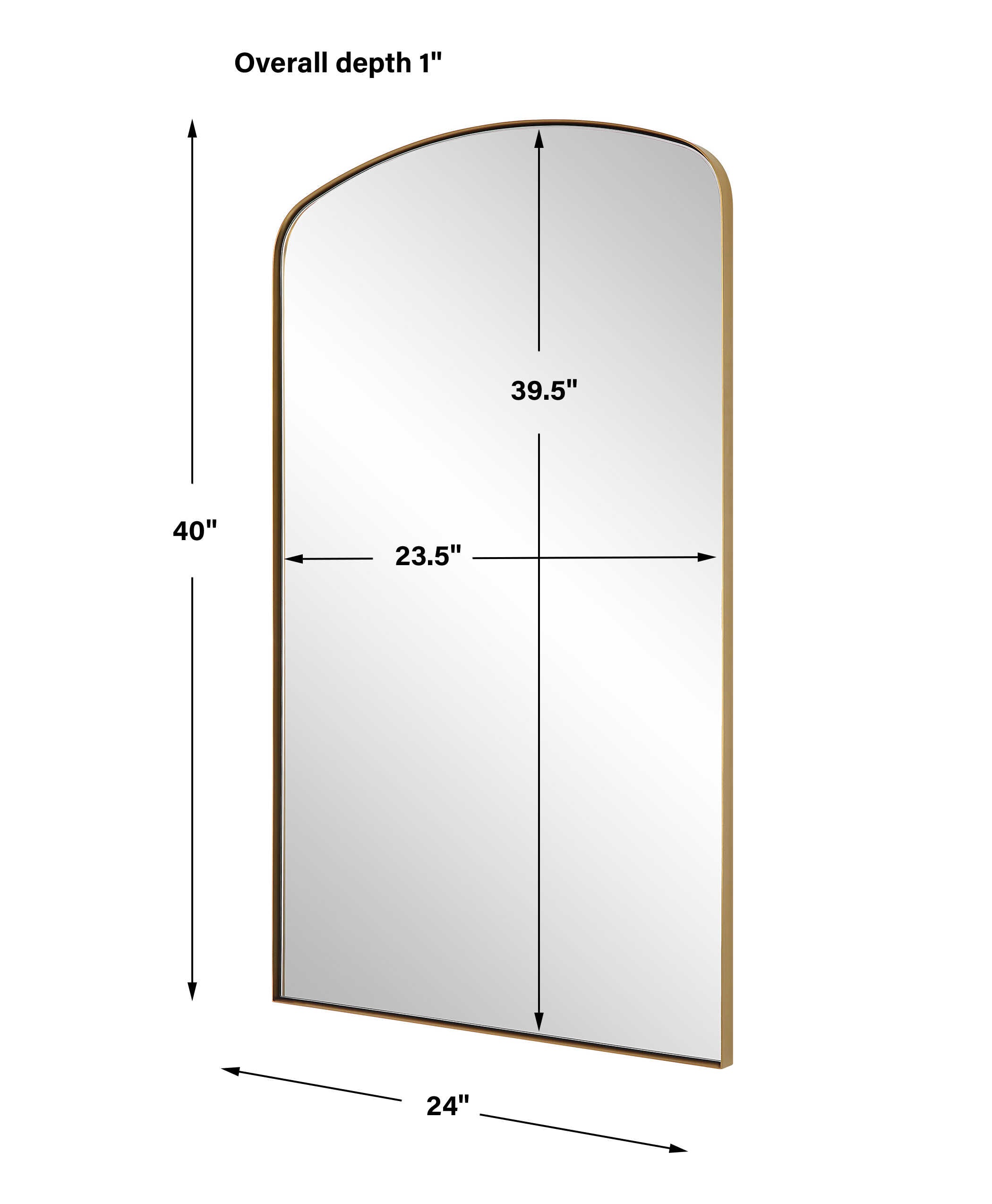 Tordera Brass Arch Mirror
