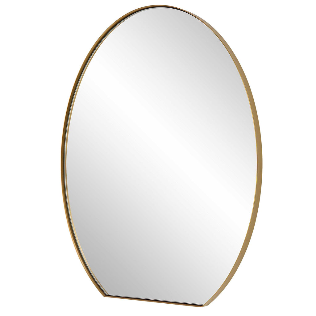 Cabell Brass Oval Mirror