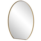 Cabell Brass Oval Mirror