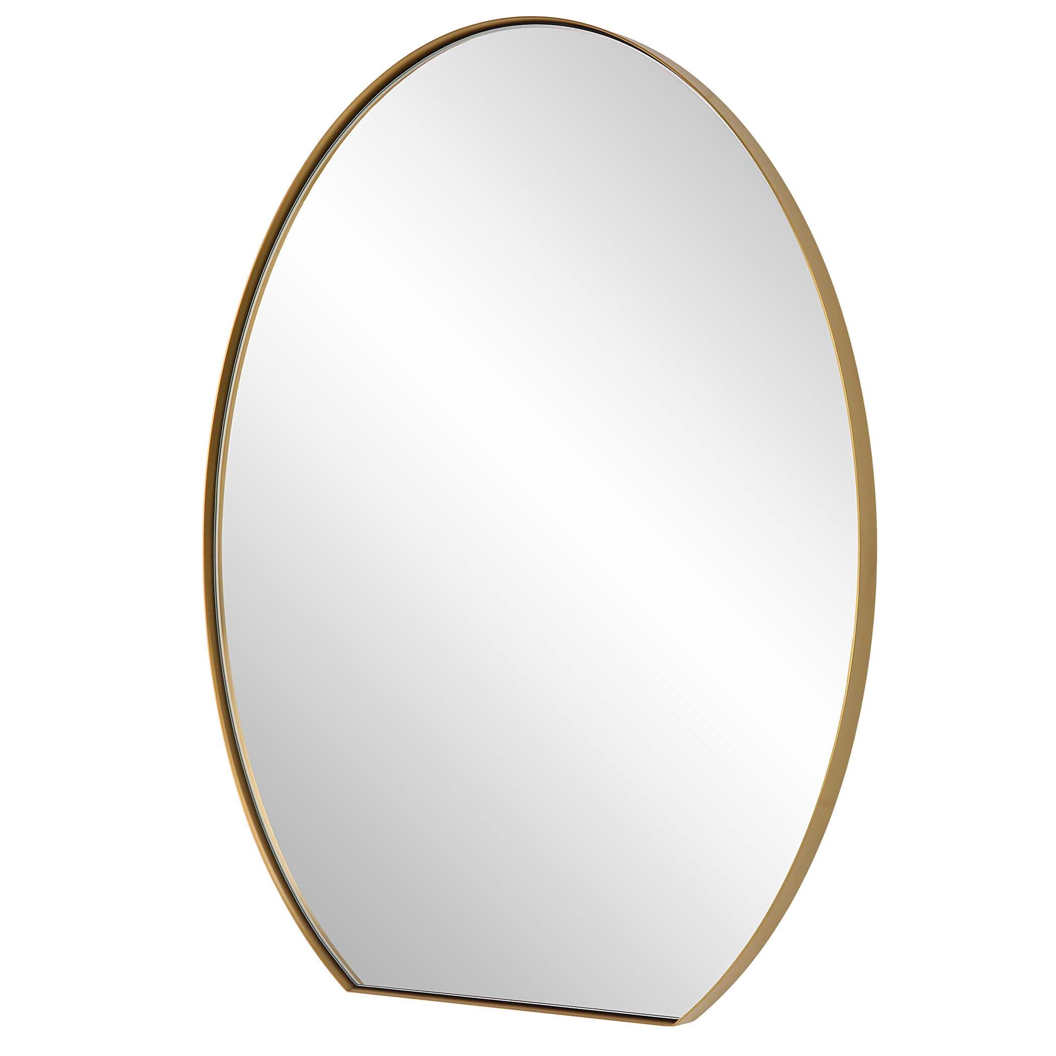 Cabell Brass Oval Mirror