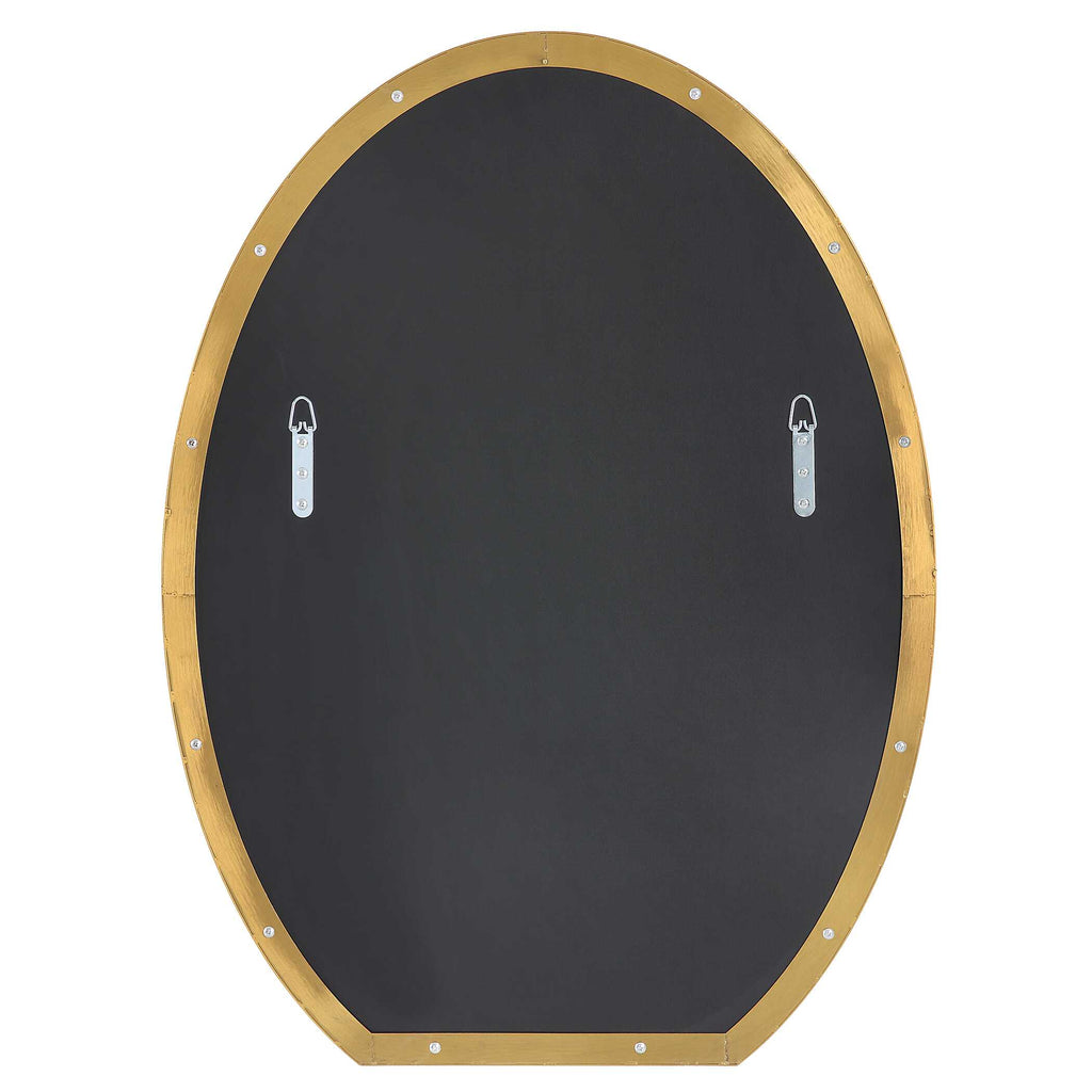 Cabell Brass Oval Mirror