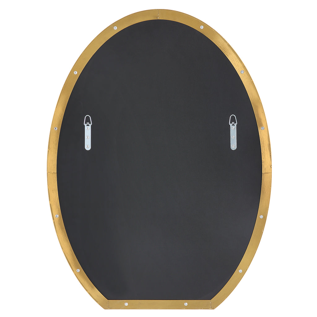 Cabell Brass Oval Mirror