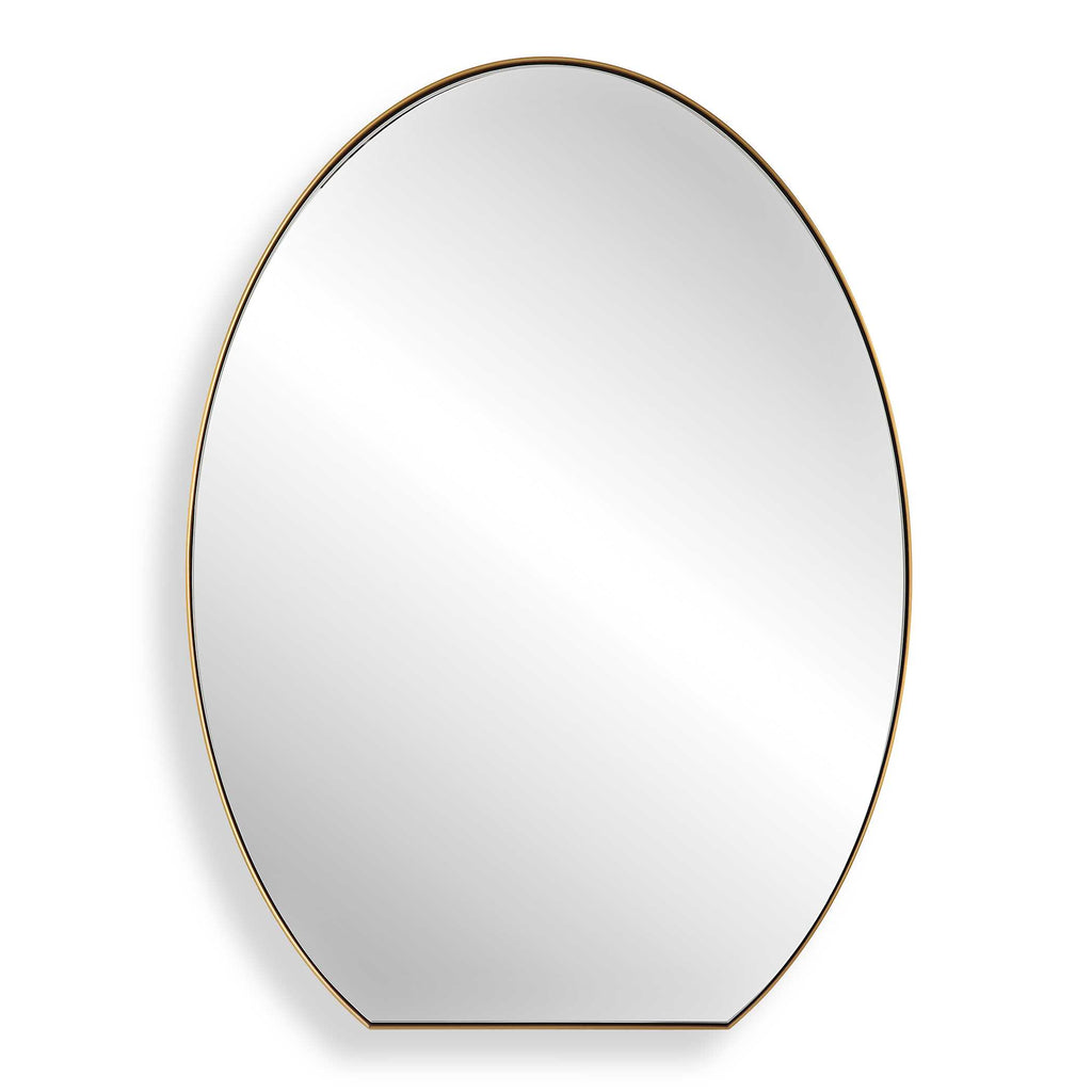 Cabell Brass Oval Mirror
