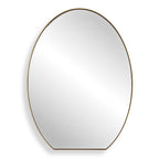 Cabell Brass Oval Mirror