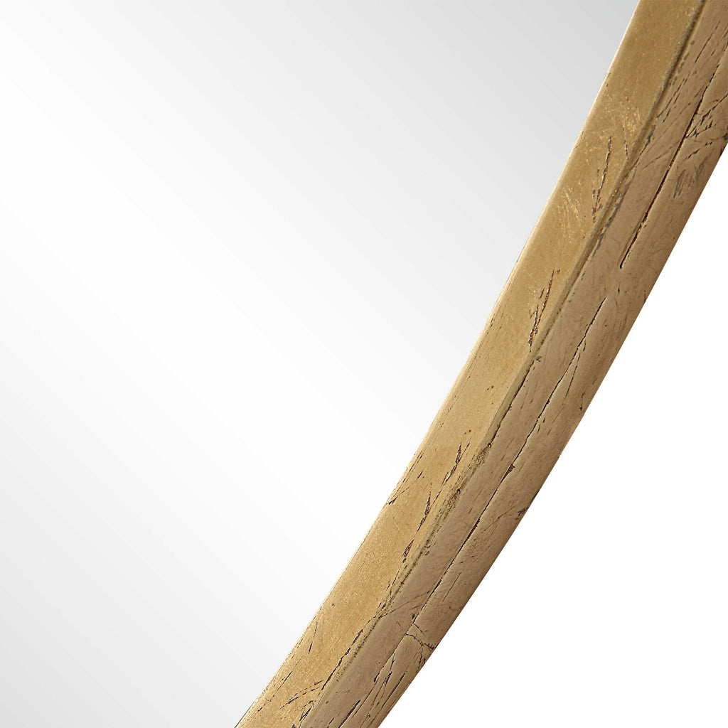 Junius Large Gold Round Mirror