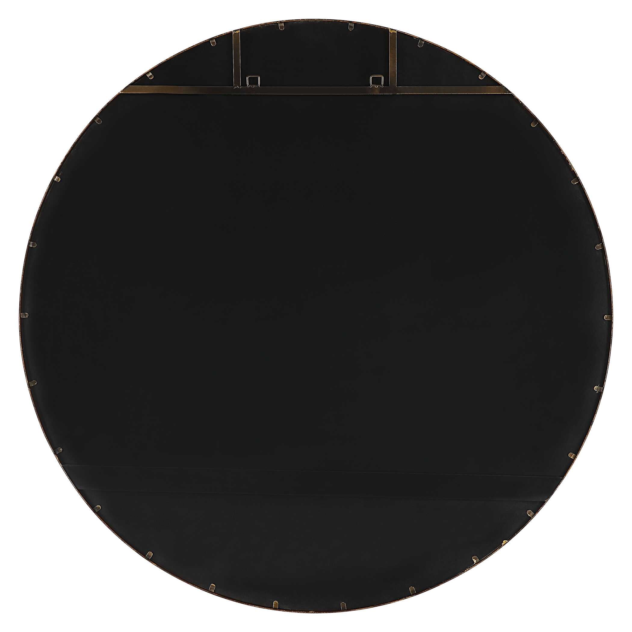 Junius Large Gold Round Mirror