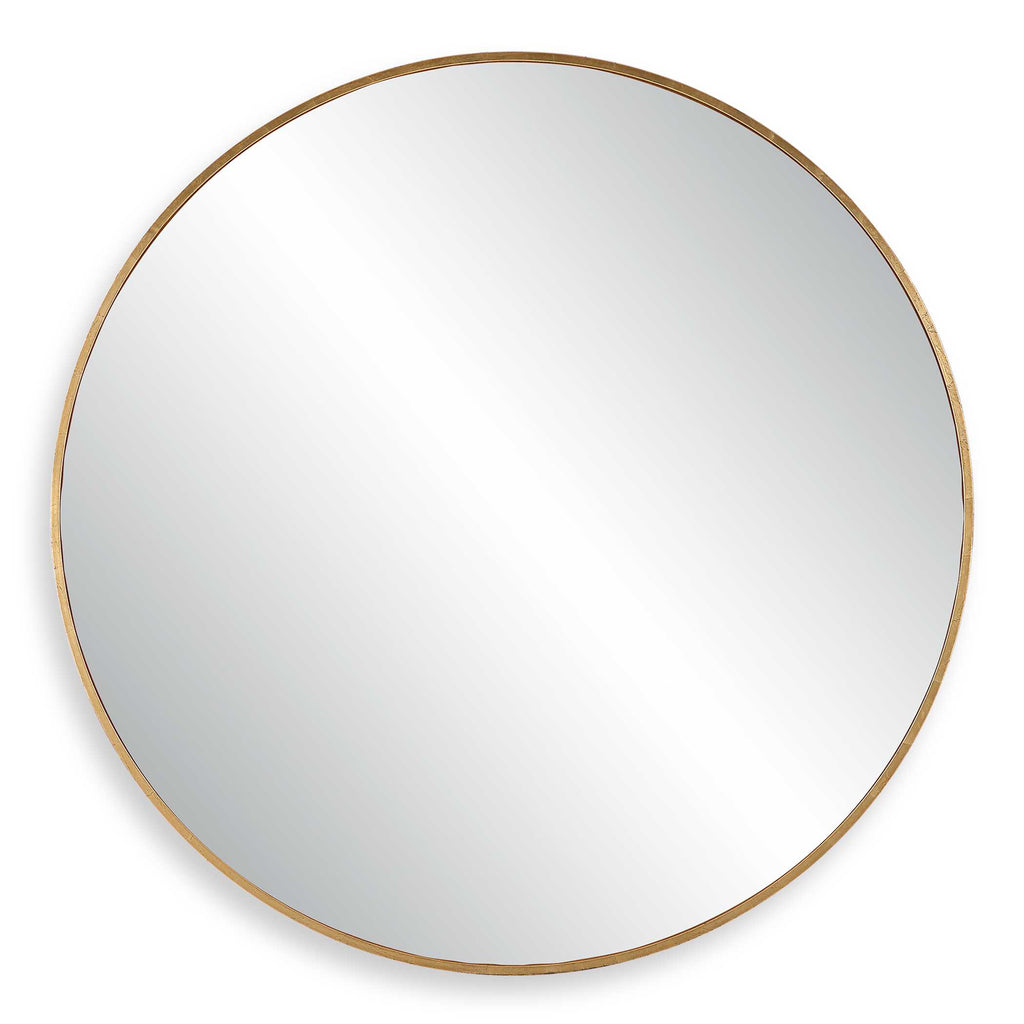 Junius Large Gold Round Mirror