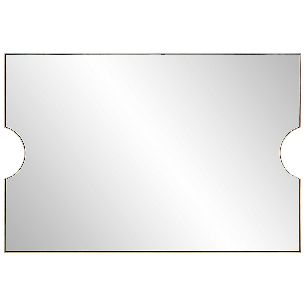 Ticket Gold Vanity Mirror