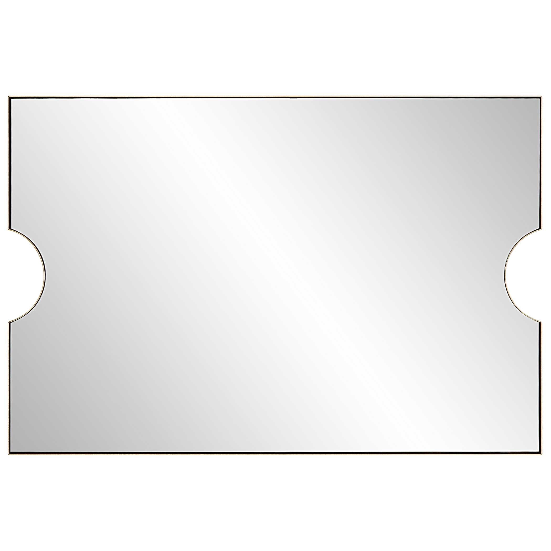 Ticket Gold Vanity Mirror