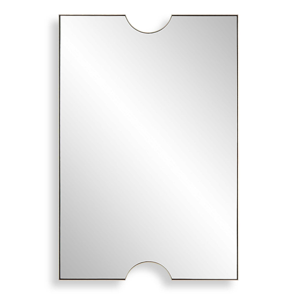 Ticket Gold Vanity Mirror