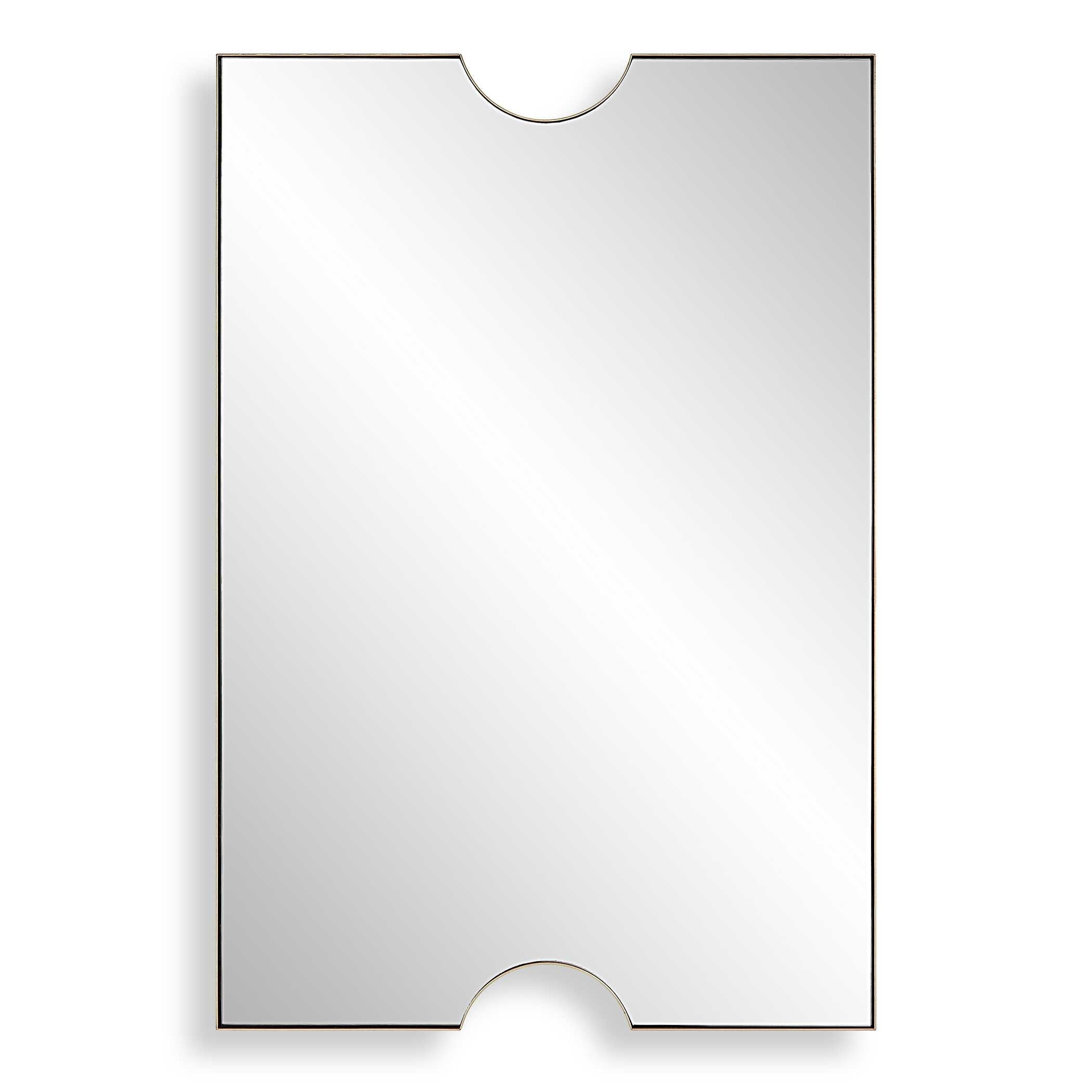 Ticket Gold Vanity Mirror