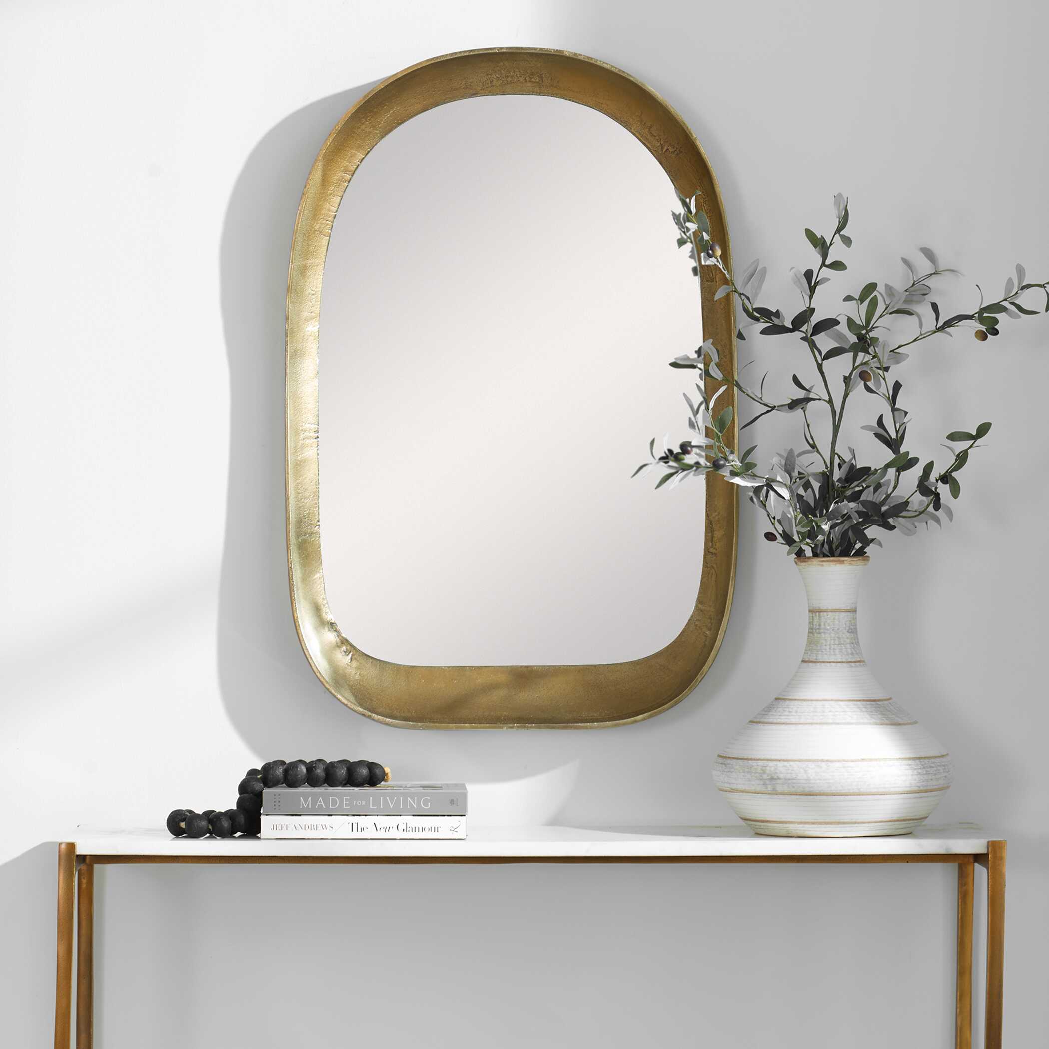 Bradano Brass Arch Mirror