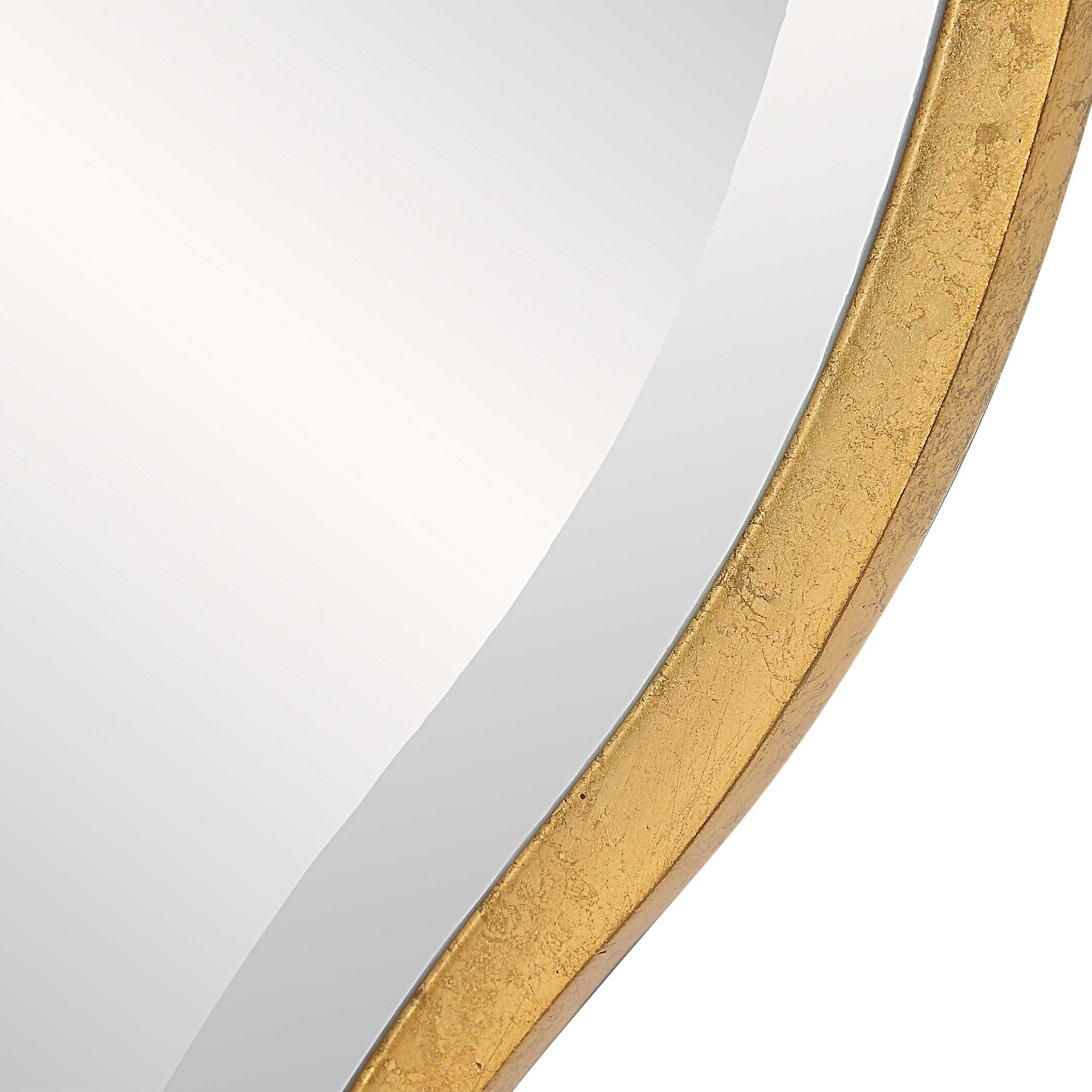 Aneta Large Gold Round Mirror