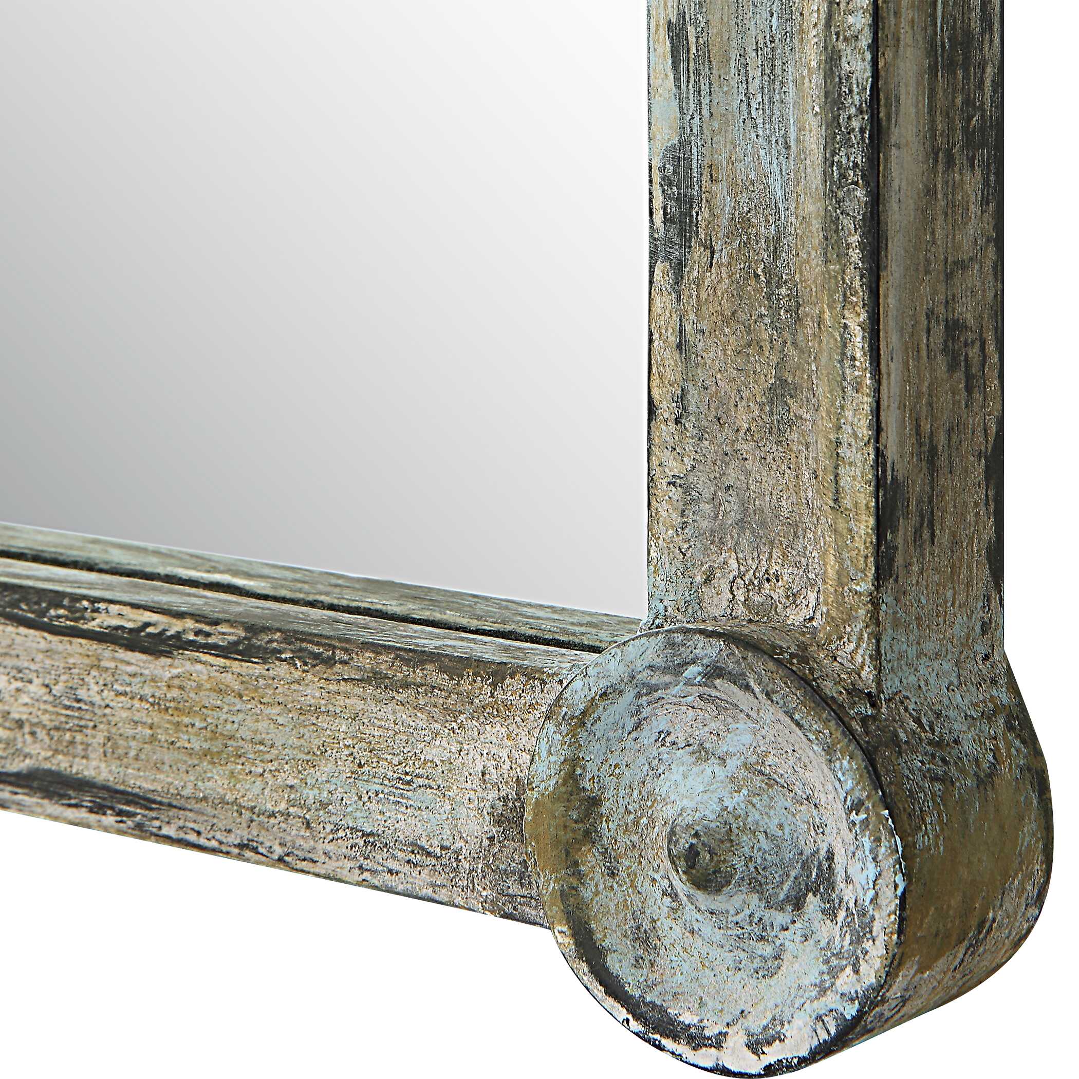 Gattola Gray Wash Dressing Mirror