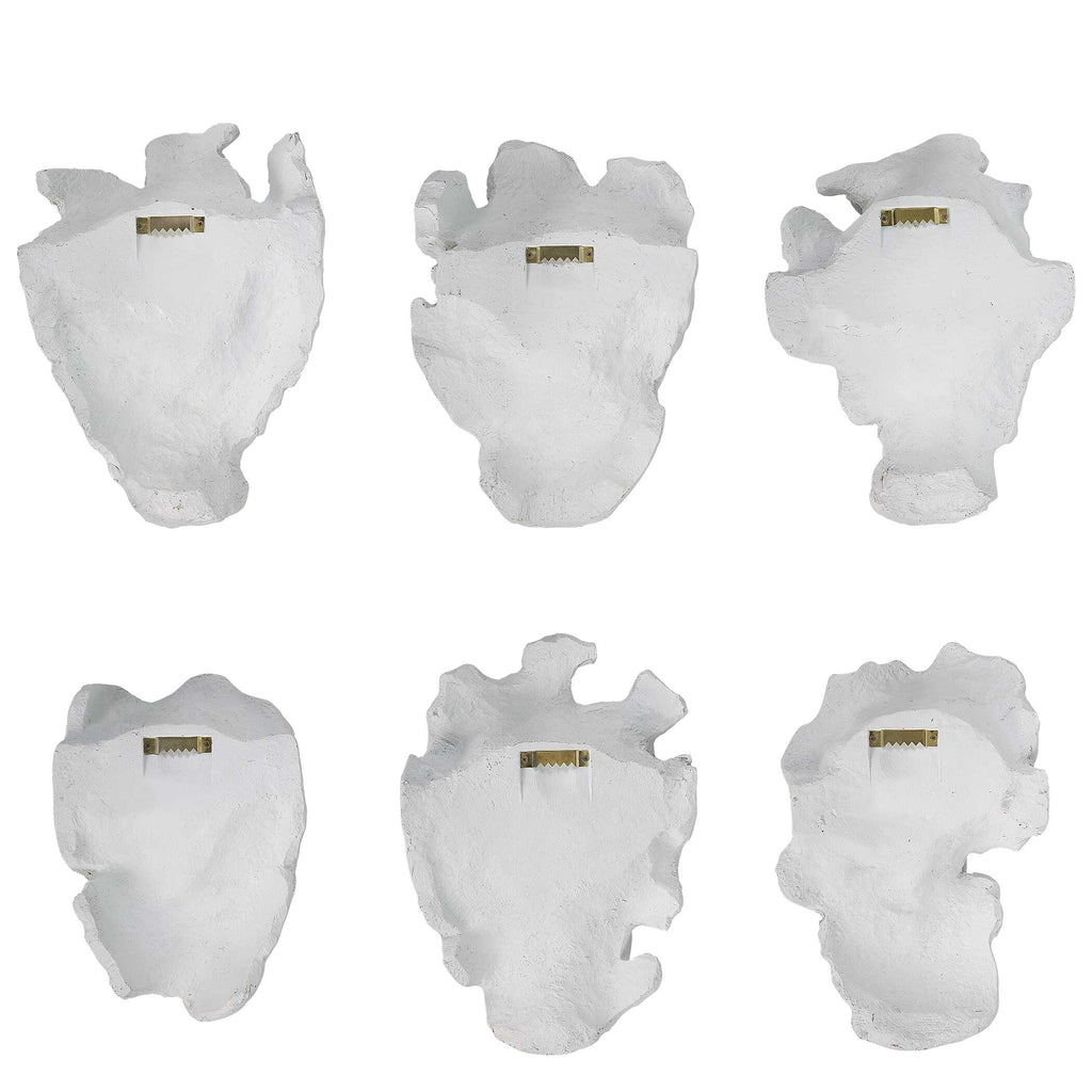 Self-Portrait White Mask Wall Decor Set/6