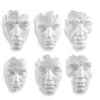 Self-Portrait White Mask Wall Decor Set/6