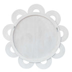 Clematis White Rattan Round Mirror