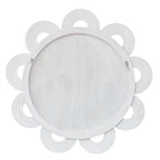 Clematis White Rattan Round Mirror