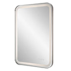 Crofton Lighted Nickel Vanity Mirror