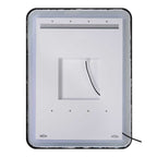 Crofton Lighted Nickel Vanity Mirror