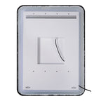 Crofton Lighted Nickel Vanity Mirror