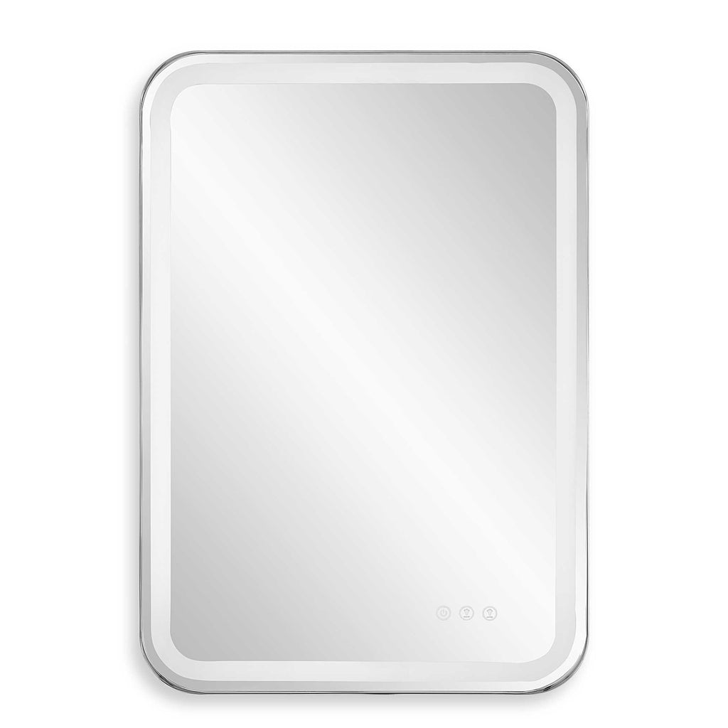 Crofton Lighted Black Large Mirror