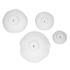 Lucky Coins White Metal Wall Bowls Set/4