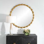 Nacala Round Gold Mirror