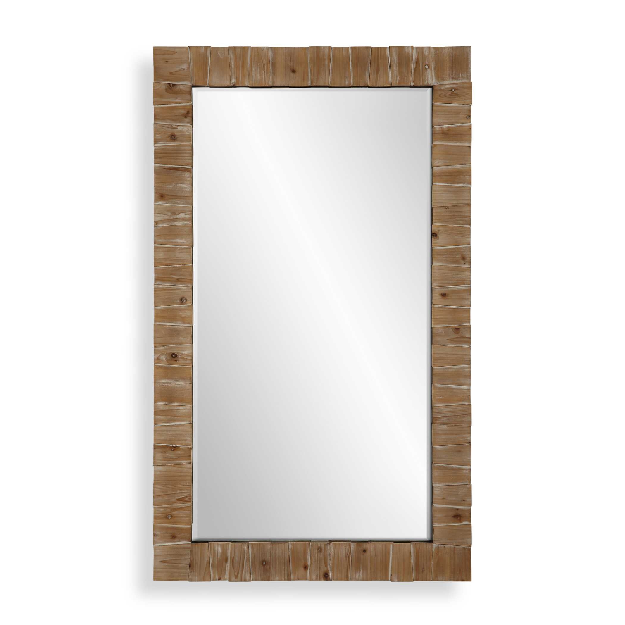 Ayanna Gray Washed Wood Mirror