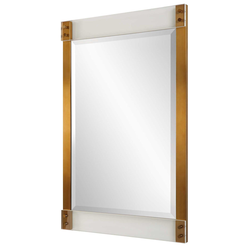 Nera Plated Brass Mirror