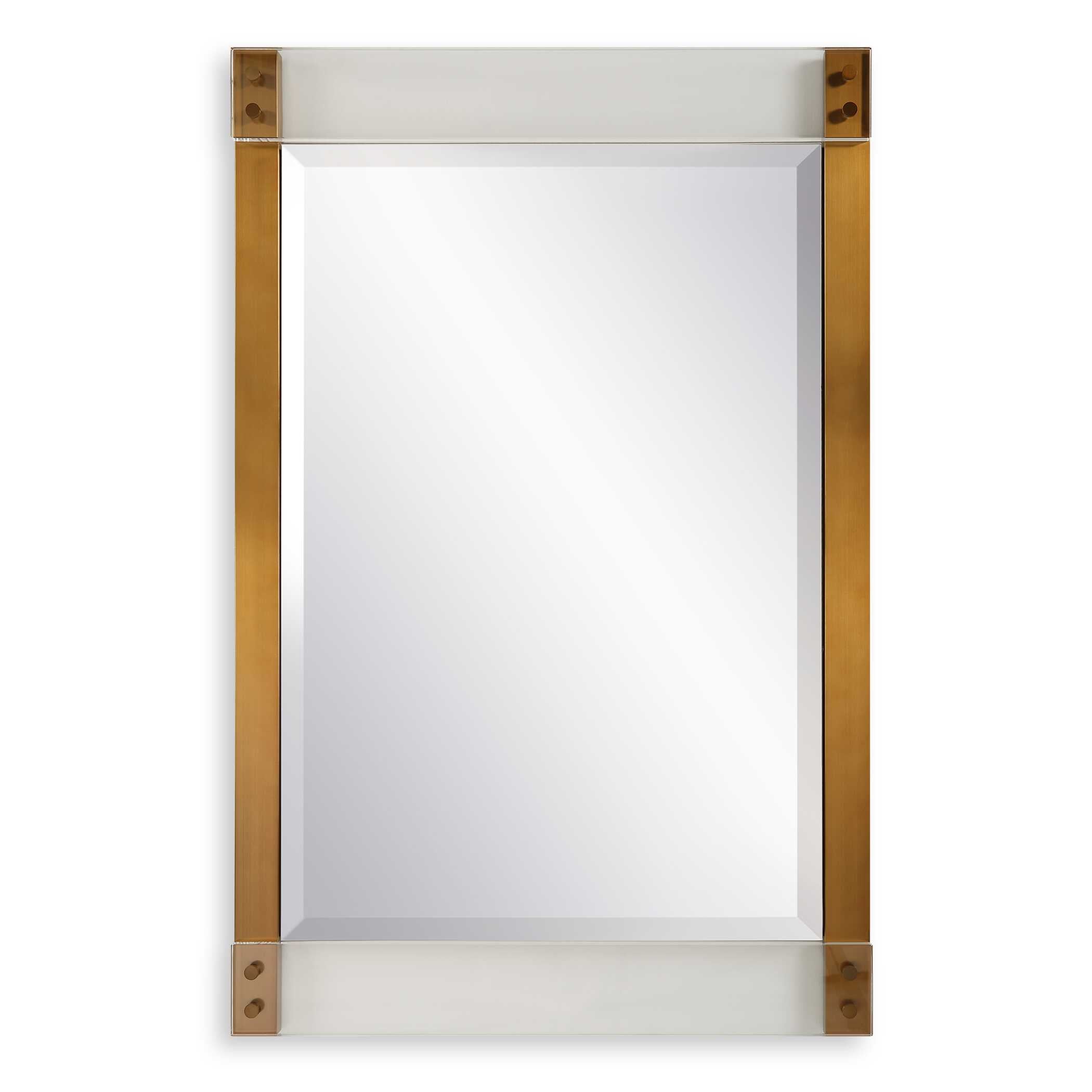Nera Plated Brass Mirror
