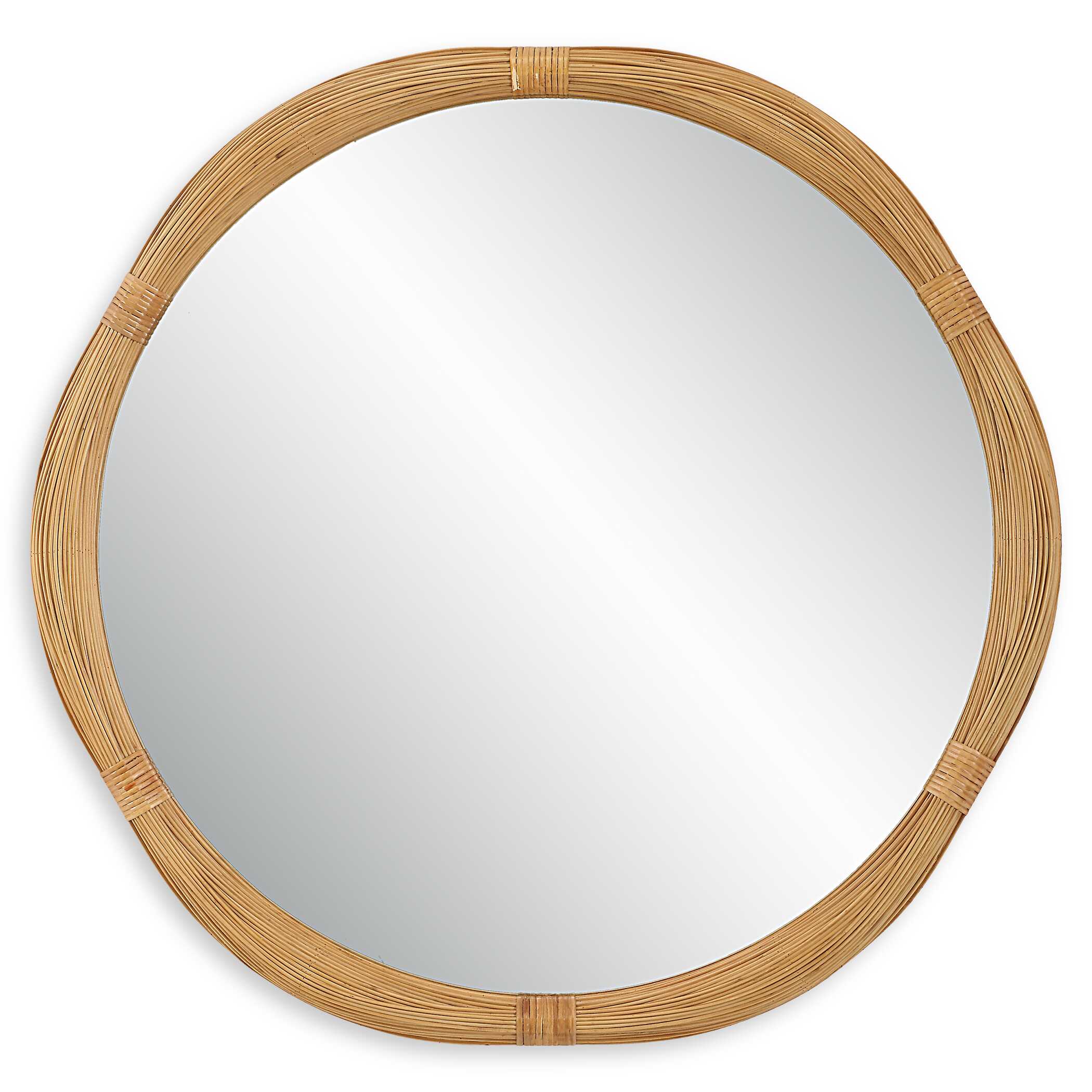 Salina Round Bamboo Mirror