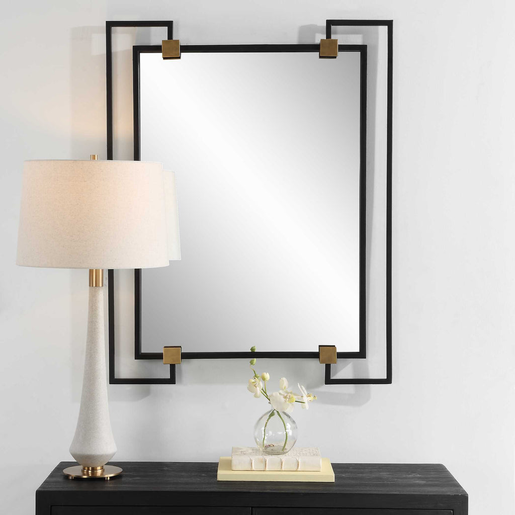 Ivey Rectangle Industrial Mirror