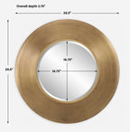 Contessa Round Gold Mirror