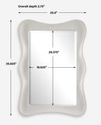 Whitehaven Wavy Rectangle Mirror